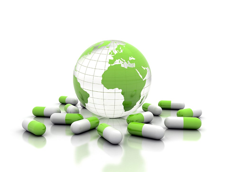 Pharmaceuticals focus on global health.